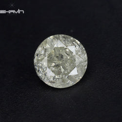 0.59 CT Round Shape Natural Loose Diamond White Color I3 Clarity (5.12 MM)