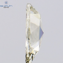 0.55 CT Rose Oval Shape Natural Diamond Brown Yellow Color SI1 Clarity (6.62 MM)