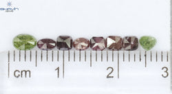 1.13 CT/8 PCS Mix Diamond Natural diamond Pink Diamond I3 Clarity (4.43 MM)