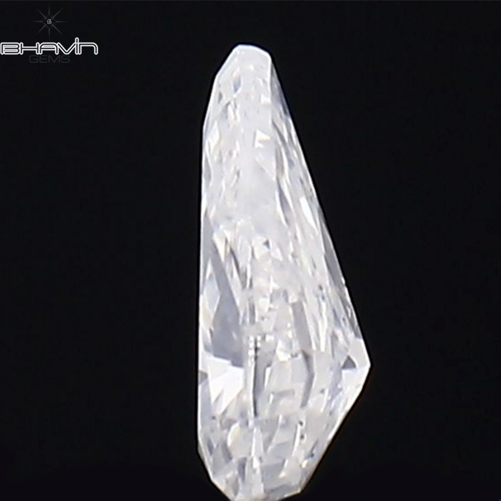 0.07 CT Pear Shape Natural Diamond White Color SI2 Clarity (3.47 MM)