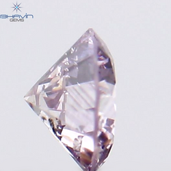 0.11 CT Round Shape Natural Diamond Pink Color I1 Clarity (3.14 MM)