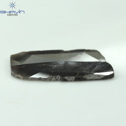 5.75 CT Slice Shape Natural Diamond Brown Gray Color I3 Clarity (22.00 MM)