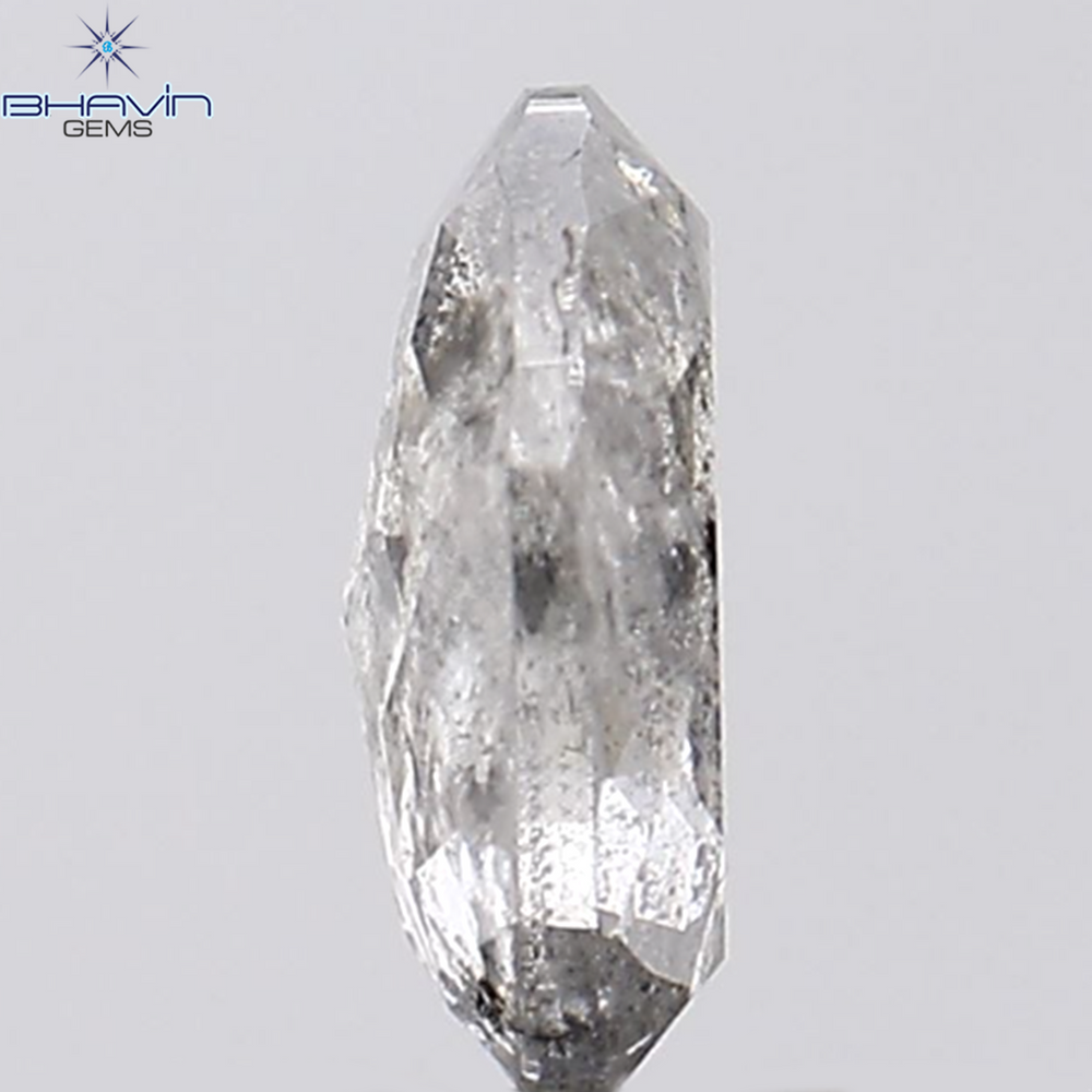 1.22 CT Oval Shape Natural Diamond White (Salt And Pepper) Color I3 Clarity (7.56 MM)