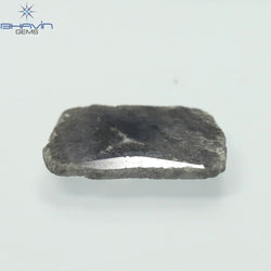 1.28 CT Slice Shape Natural Diamond Salt And Pepper Color I3 Clarity (11.68 MM)