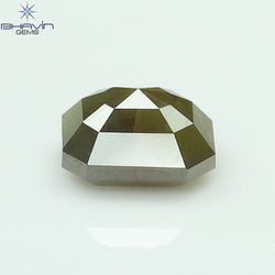 0.68 CT Radiant Shape Natural Loose Diamond Gray Yellow Color I3 Clarity (5.12 MM)
