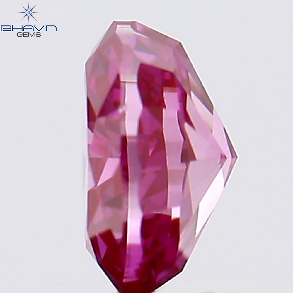 0.28 CT Oval Shape Natural Diamond Enhanced Pink Color VS1 Clarity (4.34 MM)