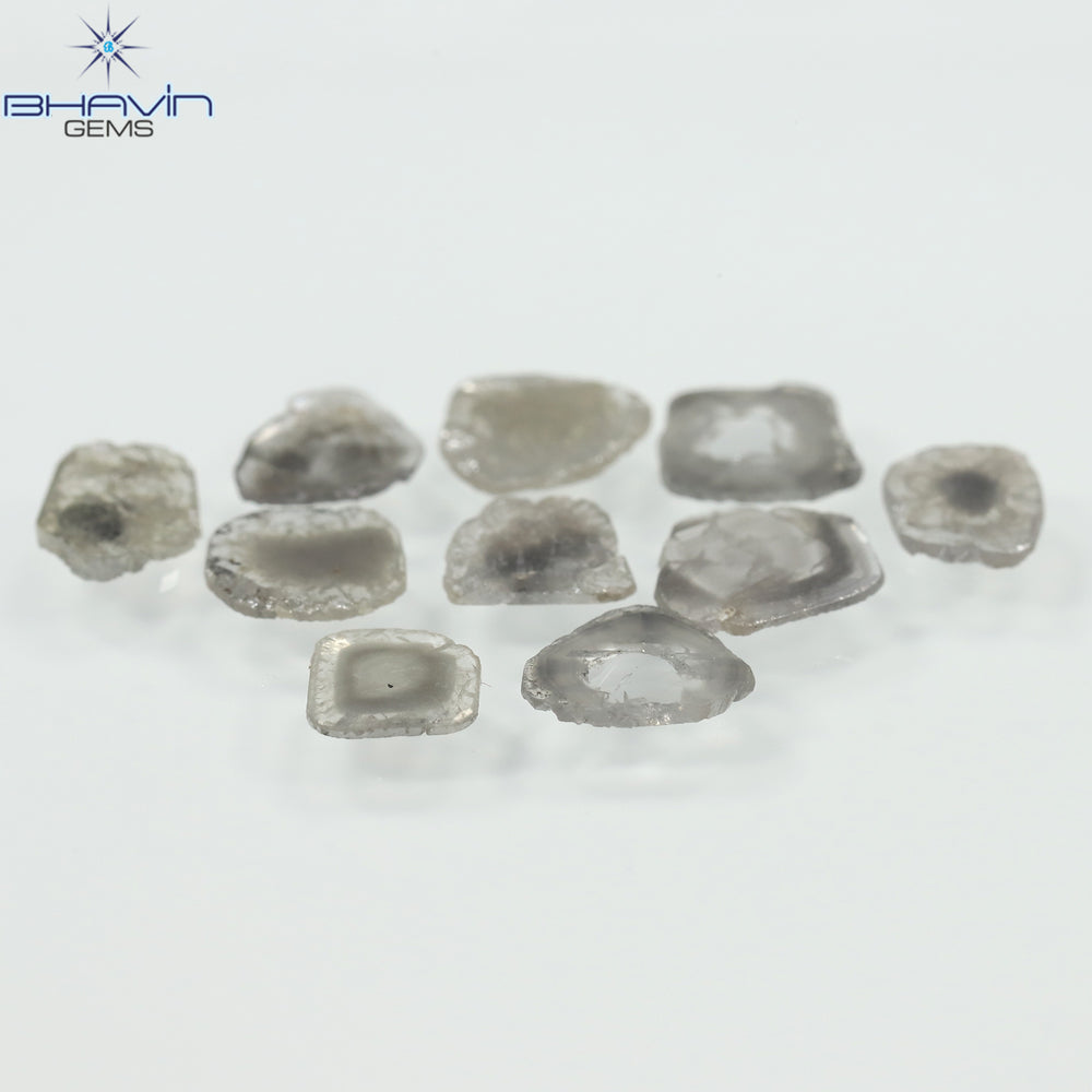2.65 CT Slice Diamond Salt And Pepper Color Clarity I3 (6.90 MM)