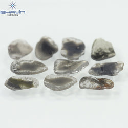 3.94 CT Slice Diamond Salt And Pepper Color Clarity I3 (9.64 MM)