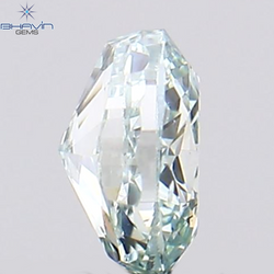 0.10 CT Oval Shape Natural Diamond Greenish Blue Color VS1 Clarity (3.14 MM)