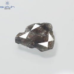 1.05 CT Slice Shape Natural Diamond Salt And Pepper Color I3 Clarity (11.60 MM)