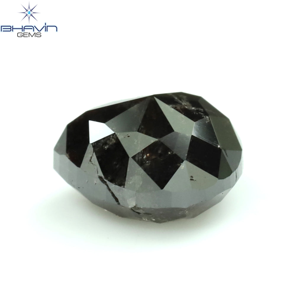 1.20 CT Pear Shape Natural Loose Diamond Salt And Pepper Color I3 Clarity (6.50 MM)