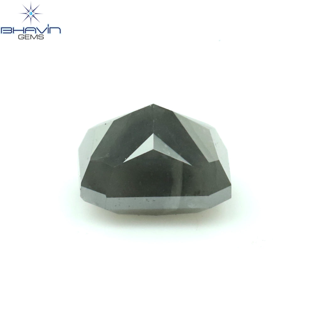0.35 CT Radiant Shape Natural Diamond Gray Color I3 Clarity (4.00 MM)