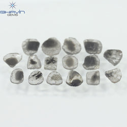 1.83 CT Slice Diamond Salt And Pepper Color Clarity I3 (5.85 MM)