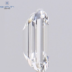 0.09 CT エメラルド シェイプ ナチュラル ダイヤモンド ホワイト カラー VS1 クラリティ (3.15 MM)