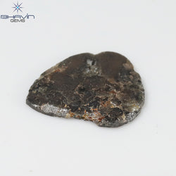 3.16 CT Slice Shape Natural Diamond Salt And Pepper Color I3 Clarity (16.73 MM)