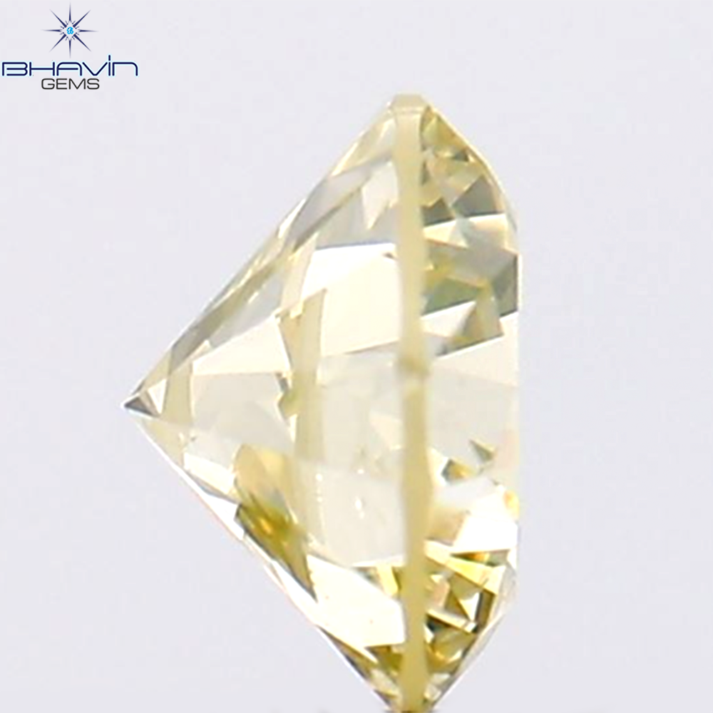 0.30 CT Round Shape Natural Loose Diamond Yellow Color VS2 Clarity (4.18 MM)