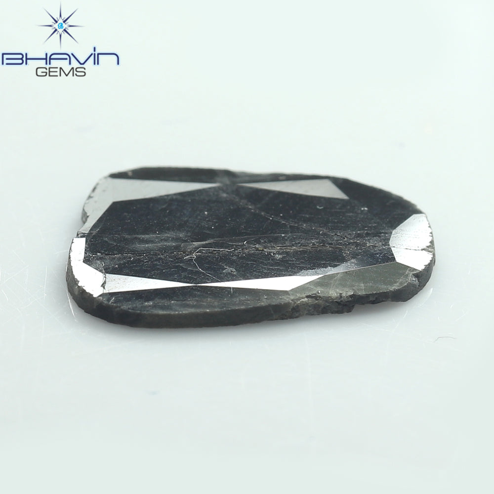 1.78 CT Slice Shape Natural Diamond Brown Color I3 Clarity (13.00 MM)