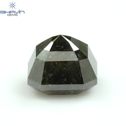 1.17 CT Asscher Shape Natural Diamond Salt And Pepper Color I3 Clarity (5.40 MM)
