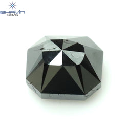 0.63 CT ラディアント シェイプ ナチュラル ダイヤモンド グリーン カラー I3 クラリティ (6.40 MM)