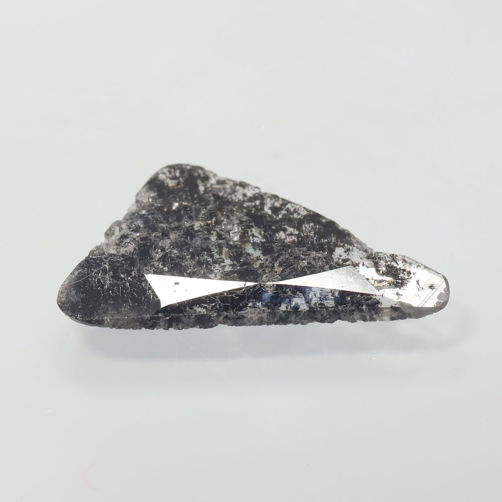 0.93 CT Slice Shape Natural Diamond Salt And Pepper Color I3 Clarity (14.60 MM)