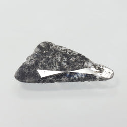 0.93 CT Slice Shape Natural Diamond Salt And Pepper Color I3 Clarity (14.60 MM)