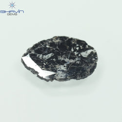 2.13 CT Slice Shape Natural Diamond Salt And Pepper Color I3 Clarity (14.50 MM)