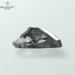 2.08 CT Slice Shape Natural Diamond Salt And Pepper Color I3 Clarity (12.60 MM)