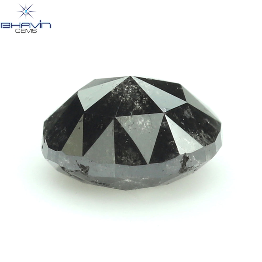 0.45 CT Oval Shape Natural Diamond Salt And Papper Color I3 Clarity (4.83 MM)