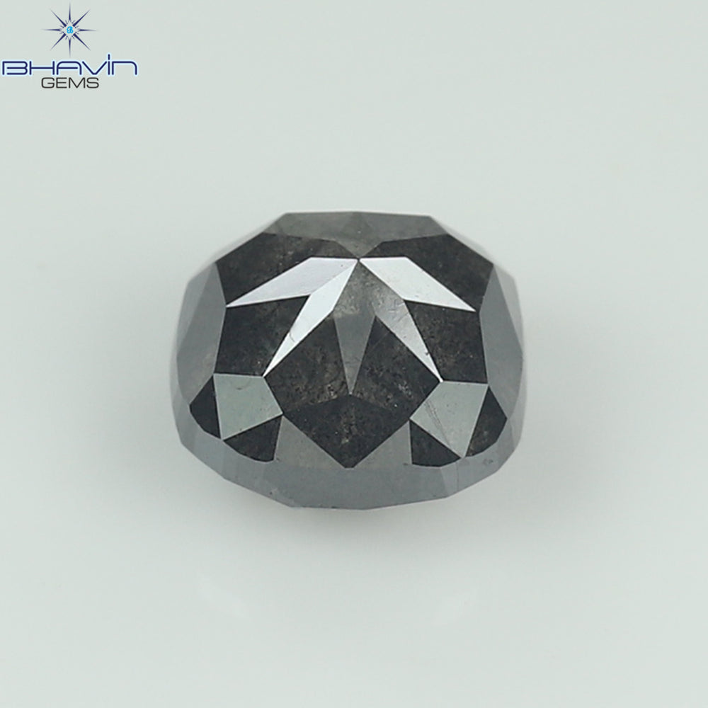 1.11 CT Cushion Shape Salt and Pepper Color Diamond Clarity I3 (5.59 MM)