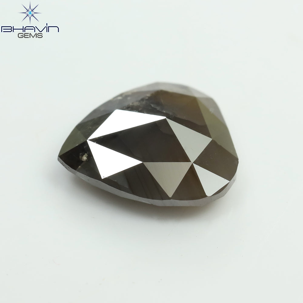 3.02 CT Pear Shape Natural Loose Diamond Brown Color I3 Clarity (10.25 MM)