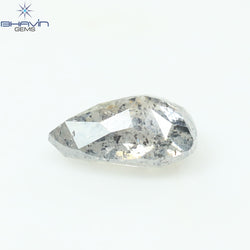 1.03 CT Pear Shape Natural Diamond Salt And pepper Color I3 Clarity (7.61 MM)