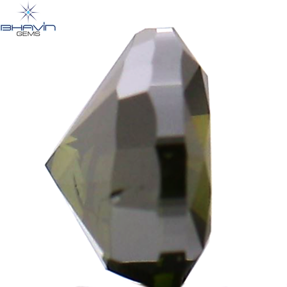 0.28 CT Heart Shape Natural Diamond Green Color I1 Clarity (4.17 MM)