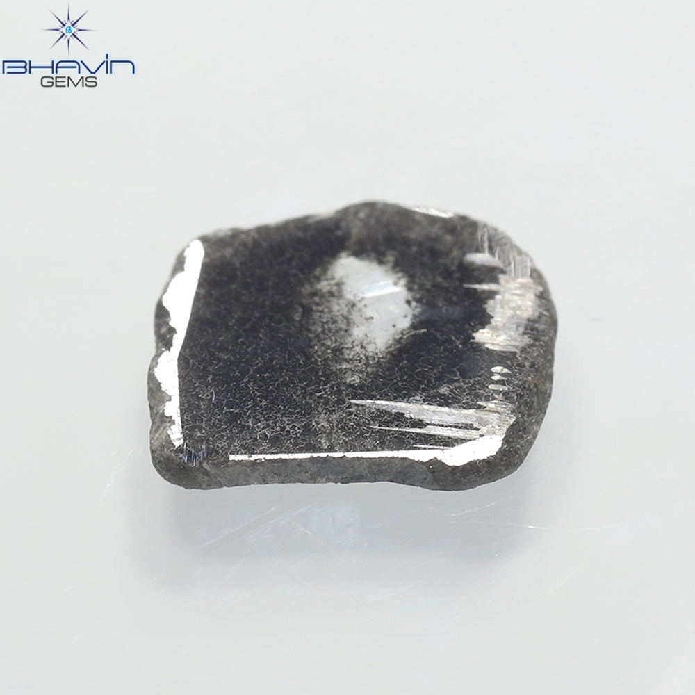 2.24 CT Slice Shape Natural Diamond Salt And Pepper Color I3 Clarity (12.15 MM)
