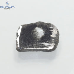 2.24 CT Slice Shape Natural Diamond Salt And Pepper Color I3 Clarity (12.15 MM)