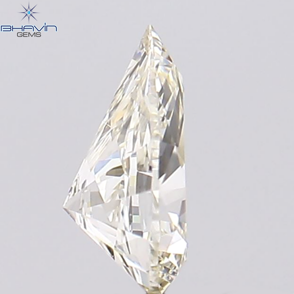 0.30 CT Pear Shape Natural Diamond White Color SI1 Clarity (5.60 MM)