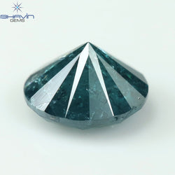 0.73 CT Round Diamond Natural Diamond Blue Color I3 Clarity (5.72 MM)