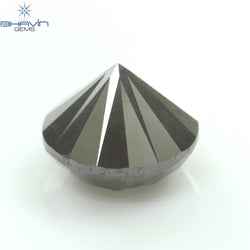 1.07 CT Round Shape Natural Loose Diamond Gray Color I3 Clarity (5.89 MM)