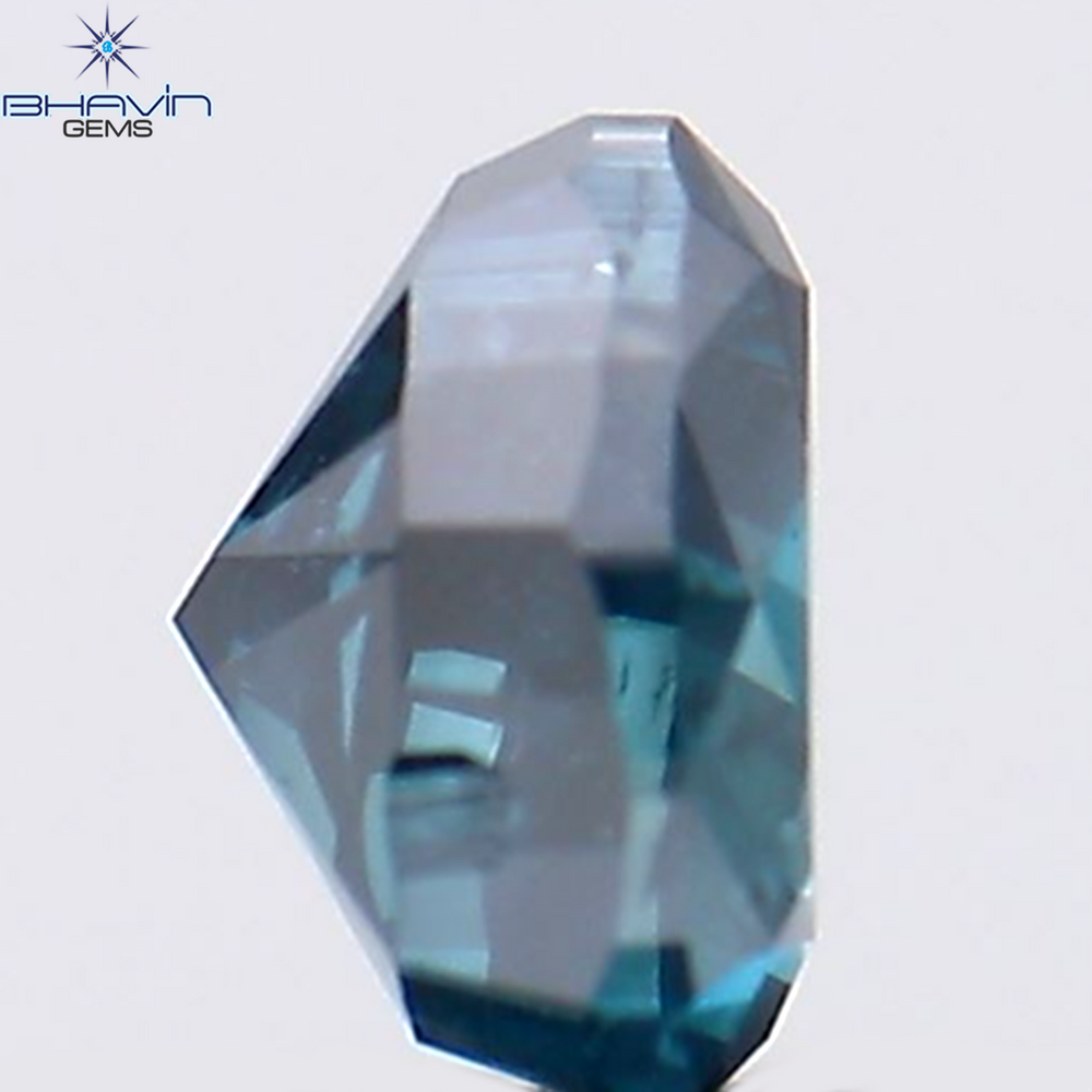 0.29 CT Heart Shape Natural Diamond Blue Color SI2 Clarity (4.22 MM)