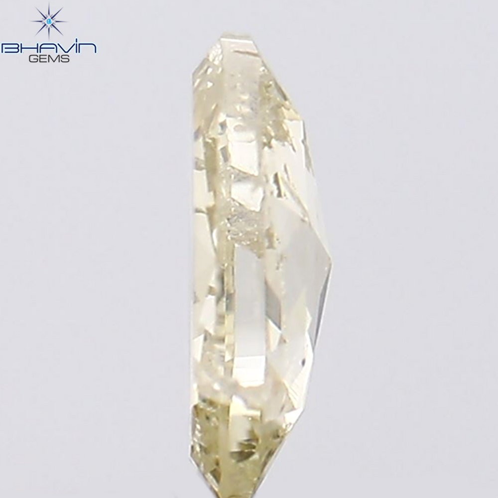 0.40 CT Oval Shape Natural Diamond Yellow Color SI2 Clarity (5.75 MM)