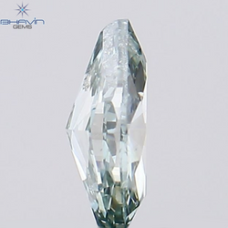 0.15 CT Marquise Shape Natural Diamond Bluish Green Color SI1 Clarity (4.48 MM)
