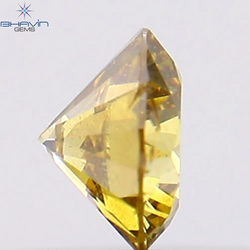 0.21 CT Round Shape Natural Diamond Orange Color SI2 Clarity (3.80 MM)