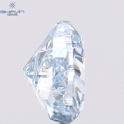 0.29 CT Heart Shape Enhanced Greenish Blue Color Natural Diamond VS2 Clarity (4.25 MM)
