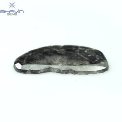 2.15 CT Slice Shape Natural Diamond Salt And Pepper Color I3 Clarity (16.58 MM)