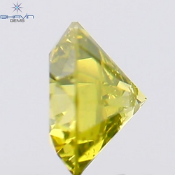 0.16 CT Round Shape Natural Diamond Green Yellow Color SI1 Clarity (3.50 MM)