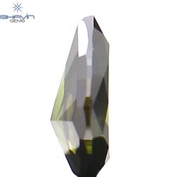 0.14 CT Pear Shape Natural Diamond Green Color VS2 Clarity (4.40 MM)