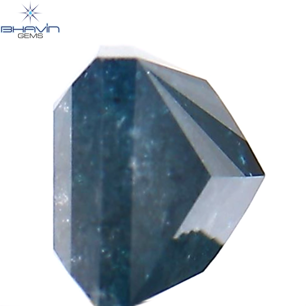 0.30 CT Princess Shape Natural Diamond Blue Color I3 Clarity (3.40 MM )