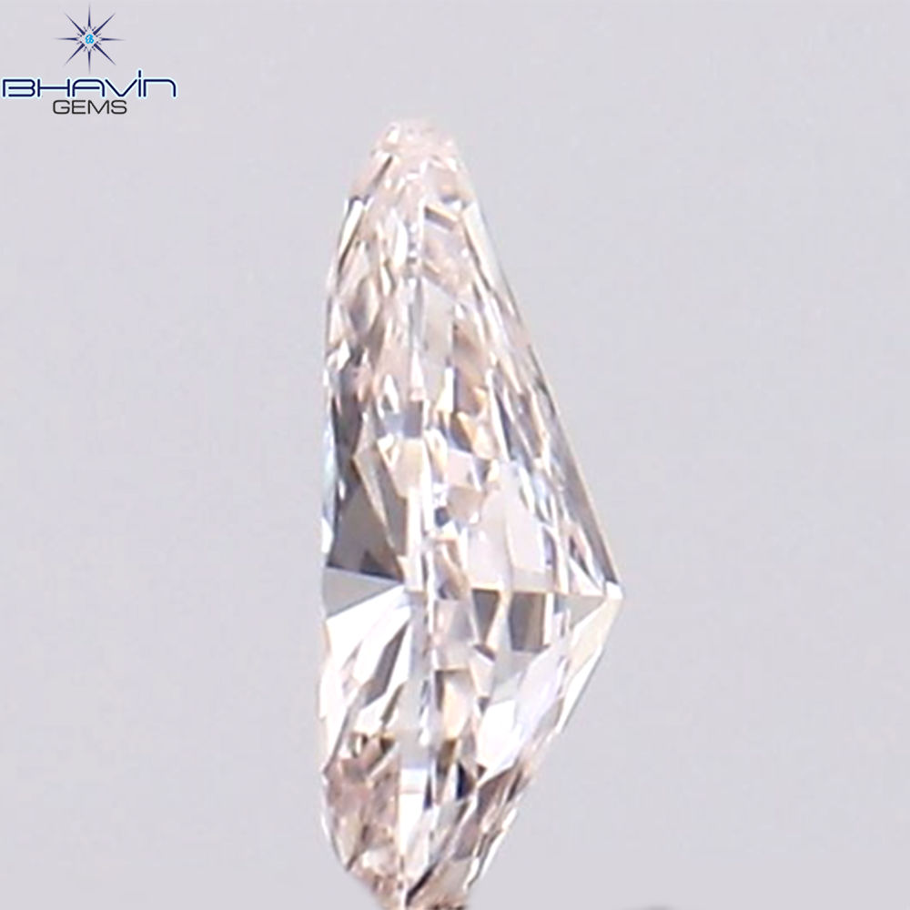 0.08 CT Pear Shape Natural Diamond Pink Color VS1 Clarity (3.45 MM)
