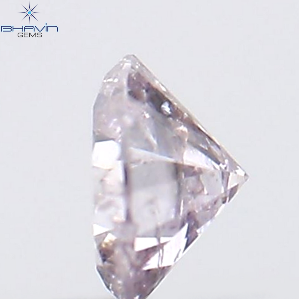 0.11 CT Round Shape Natural Diamond Pink Color I2 Clarity (3.13 MM)