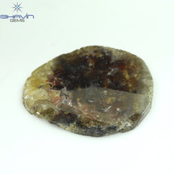 19.46 CT Slice Shape Natural Diamond Salt And Pepper Color I3 Clarity (31.05 MM)