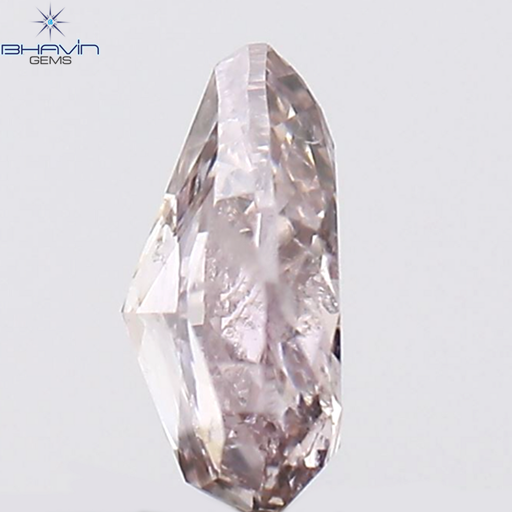 0.15 CT Pear Shape Natural Diamond Pink Color SI1 Clarity (4.02 MM)